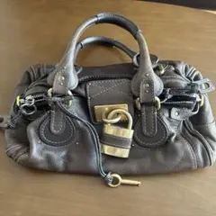 Chloe パディントン オリーブ レザー ハンドバッグ ヴィンテージ 