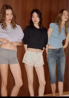 ZARA ボリュームクロップドスウェットシャツのサムネイル