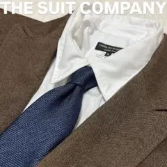 THE SUIT COMPANY ネイビー　ソリッド　シルクネクタイのサムネイル