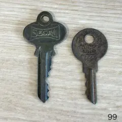 鍵　キー　アンティーク　ヴィンテージ　レトロ　古着　キーホルダー　カラビナ　雑貨