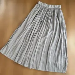 プリーツロングスカート　ラベンダー　PS