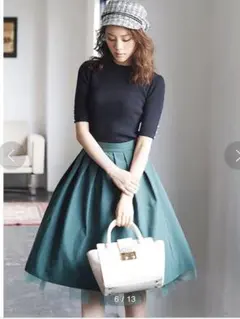 【最終価格】31 Sons de mode、バックフリルスカート。新品タグ。