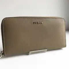 新品✨FURLA フルラ バビロン 長財布 レザー オリーブ