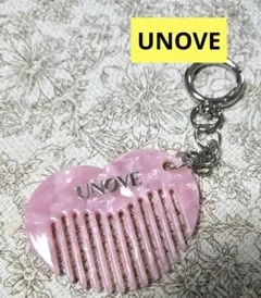 新品　キーホルダー　ピンク　UNOVE コーム　櫛