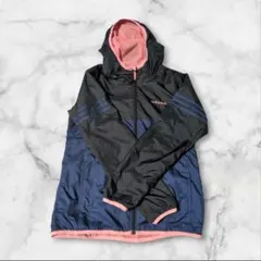 【美品】adidas ナイロンジャケット フード付き OTサイズ（LL）