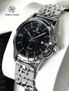 PABLO RAEZ クオーツ腕時計 ブラック 44mm