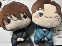 忍たま フリューくじ 山田利吉 もちぴこぬいぐるみ／土井先生 てちぬい
