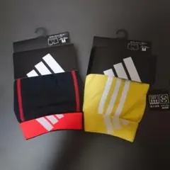 未使用品！adidas ボクサーパンツ Mサイズ 2枚セットレッド、イエロー