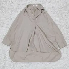 極美品 OHGA ボリュームスリーブシャツ ブラウス パフスリーブ 