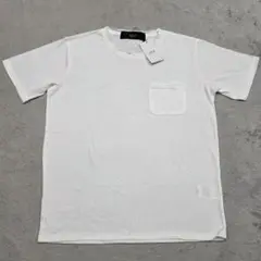 【未使用】AKM　Tシャツ　M　ホワイト　無地　ポケット