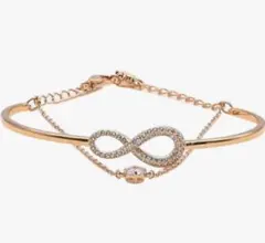 ✨️Swarovski✨️インフィニティネックレス&2連クリスタル 