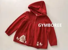 ジンボリーGYMBOREEキッズフード付きニットカーディガントップスクリスマス