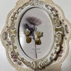 ハンドメイド イヤリング フラワー ゴールド