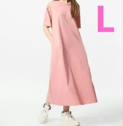 ユニクロ　UNIQLO　エアリズムコットンＴワンピース 半袖　Lサイズ　新品