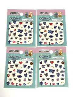 ネイルシール エンジェルブルー 4枚セット