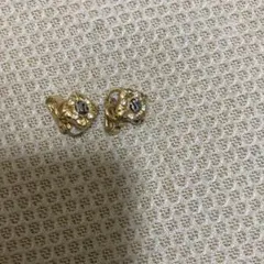 NINA RICCI ニナリッチ ゴールド クリップ式 イヤリング