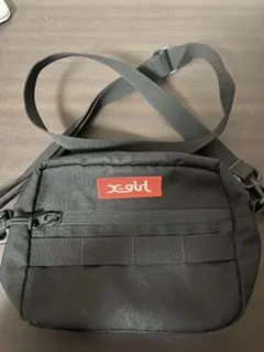 x-girl 黒 ショルダーバッグ