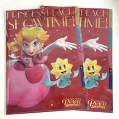 プリンセスピーチ Showtime! タブ付き5ポケットクリアファイル　2点