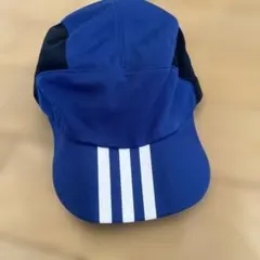 adidas 青 キャップ ストライプ