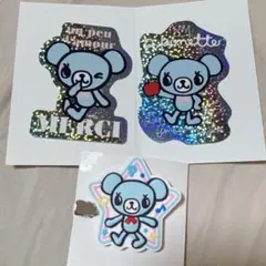 ポンポネット ステッカー ヘアクリップセット ナルミヤハッピーパーク