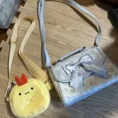 すみっコぐらし ショルダーバッグ、えびふらいのしっぽ　ショルダーポーチ セット