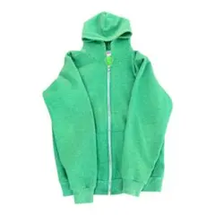 【短丈・ボックスシルエット】Pannill 裏サーマル ジップパーカー グリーン