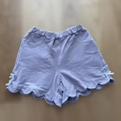 anyfam エニィファム　薄紫色 スカラップヘム ショートパンツ