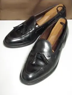 オールド 24.5 リーガル タッセル ローファー シューズ 革靴 黒