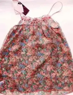 新品　リバティの花柄シースルービスチェ　日本製　M