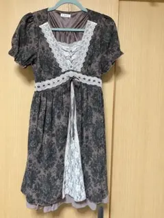 axes femme 花柄 半袖 ひざ丈ワンピース