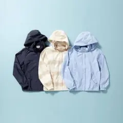UNIQLO ユニクロ × INES イネス コットンナイロン パーカー 紺新品