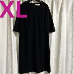 LAISSE PASSE 大きいサイズ 13号 XL ワンピース・冠婚葬祭・黒