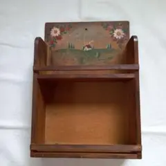 トールペイント木製スパイスラック(クランベリー)