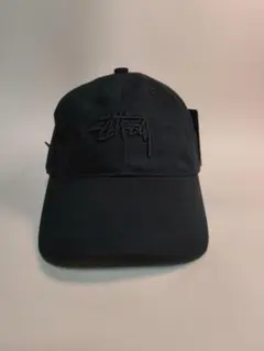 Stussy ベースボールキャップ ブラック - メルカリ