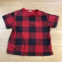 チェック柄 半袖Tシャツ 110cmのサムネイル