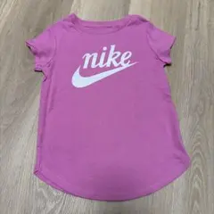 【NIKE】半袖Tシャツ ロゴプリント ピンク キッズ ガールズ 100cmのサムネイル