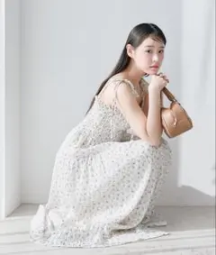 OLIVE des OLIVE 前あきシャーリングキャミワンピ