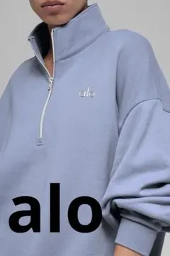 【値下げ〜5/7】alo1/4zip pullover winter frost