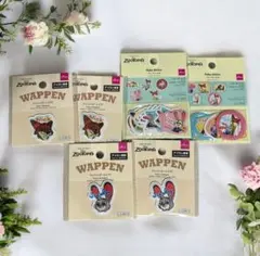 ズートピア まとめ売り ワッペン シール 6点セット ダイソー