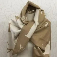 大判ストール　マフラー　ベージュ
