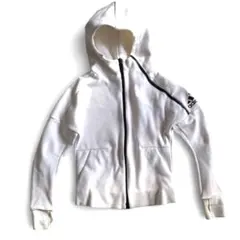 アディダス Z.N.E. フーディーフルジップパーカー レディース L ホワイト