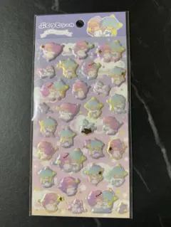 サンリオ　キキララぷくっとシール　リトルツインスターズ