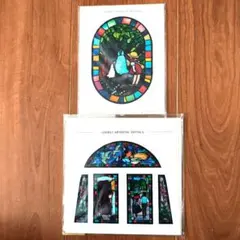 ジブリ美術館 ステンドグラス ポストカード 2枚セット