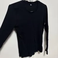 無印良品 長袖 ニット ブラック