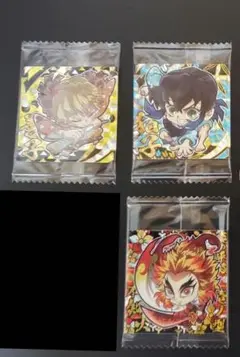 7弾　Sレア　三人　遊郭編　鬼滅の刃シール　鬼滅の刃ディフォルメシール
