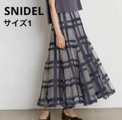 SNIDEL スナイデル チュールエンブロイダリースカート サイズ1 美品