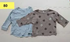 長袖Tシャツ 2枚セット 80サイズ