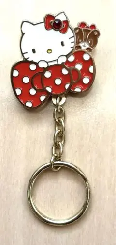 ハローキティ　ゴールド バッグキークリップ　SANRIO