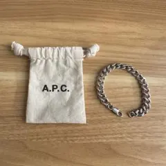 A.P.C. シルバー ダブルチェーンネックレス - メルカリ