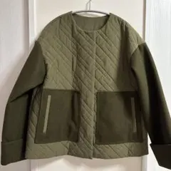 オリーブグリーン キルティングジャケット